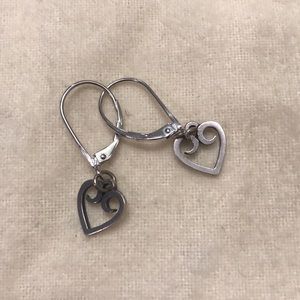 James Avery heart earrings